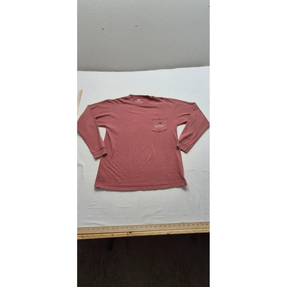 Southern Heritage men's‎ pink long sleeve football weekend traditions t-shirt XL
